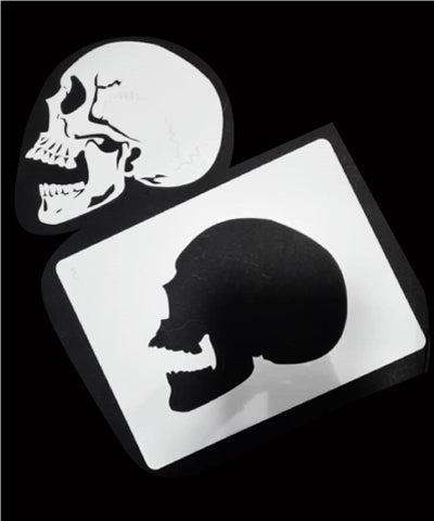 Skull 3 Mylar Stencil Small