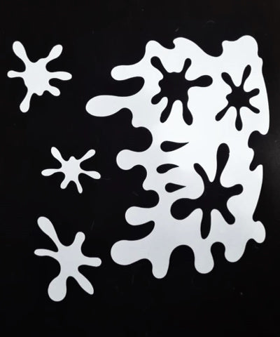 Splat Airbrush Mylar Stencil